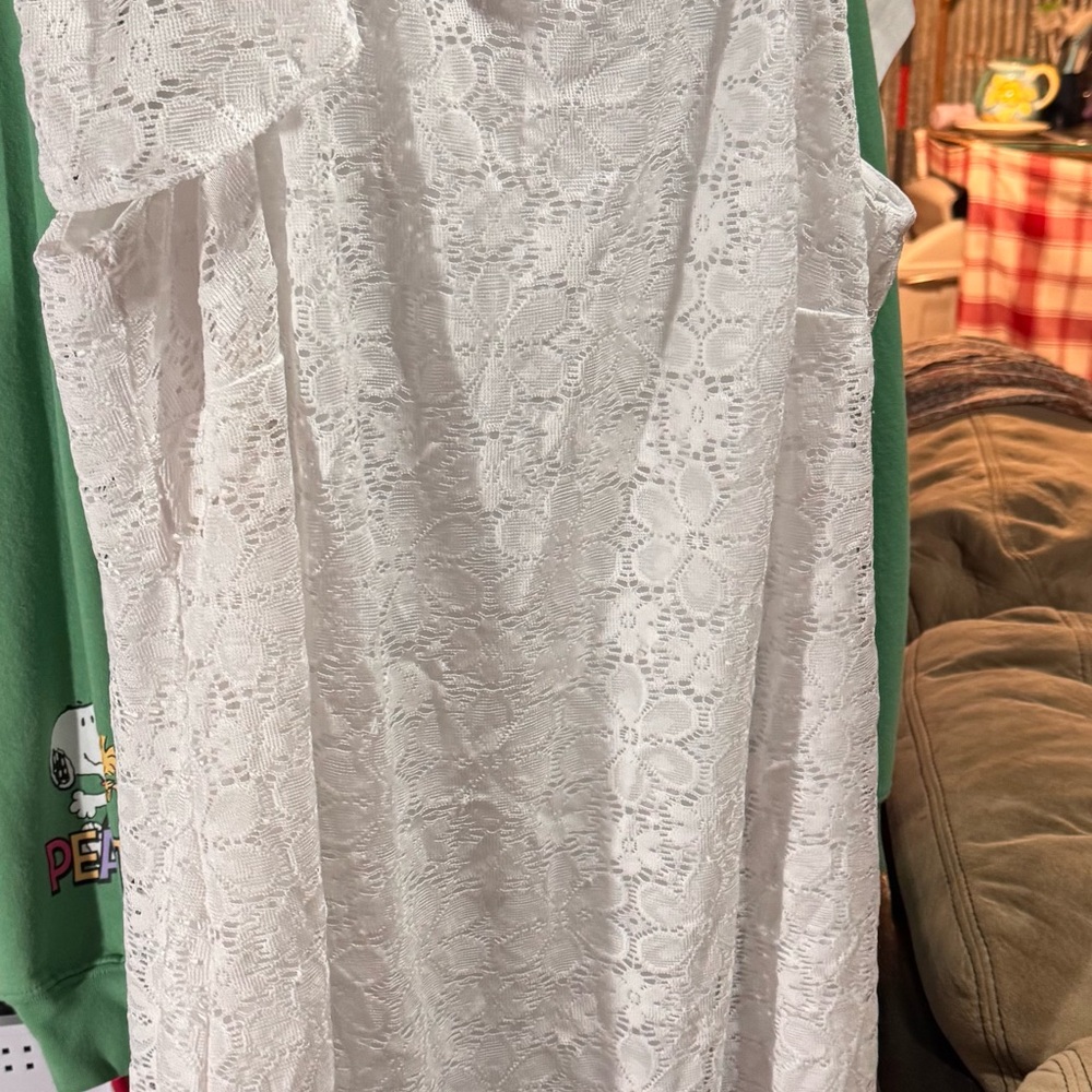 Kim Rogers White Lace Dress